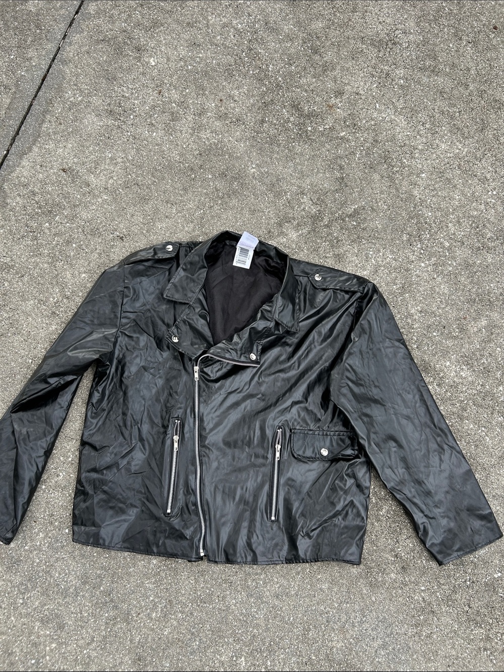 Grease T-Birds Black Faux Leather Jacket